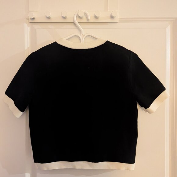 Approach Shortsleeve Cardigan (Small, Black/light birch) - Picture 2 of 3